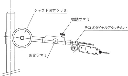 Arm for Lever Type Dial Gauge (with Micromotion adjustment)　